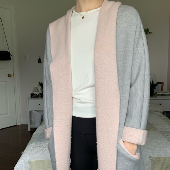 PINK AND GREY CARDIGAN - Picture 2 of 9